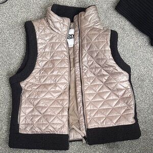 DKNY Sport Quilted Jacket with Black and Brown Accents